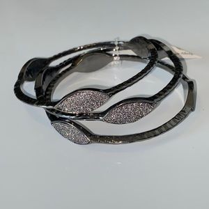 NWT: Triple Gun Metal Bracelet